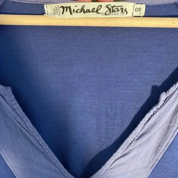Michael  Stars blue purple soft tee - Picture 2 of 5